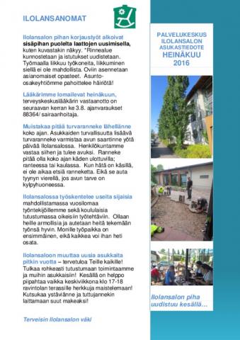 Ilolansanomat 7 2016