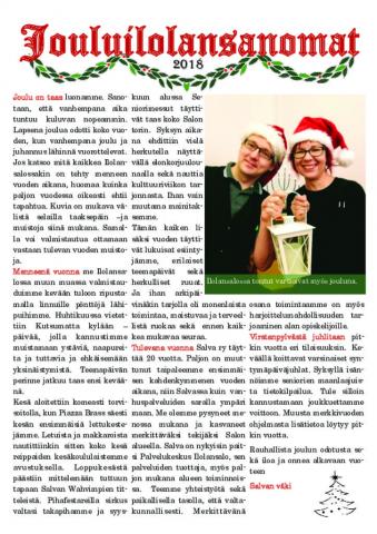 Jouluilolansanomat 2018