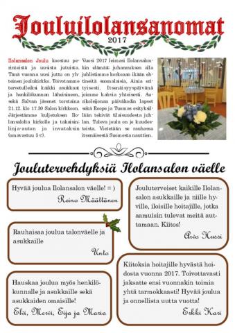 Jouluilolansanomat 2017
