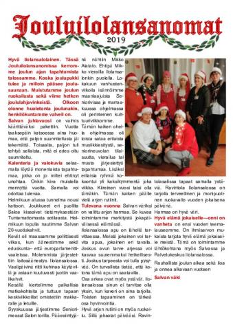 Jouluilolansanomat 2019