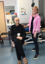 Tettiläisenä veteraaneja kuntouttamassa